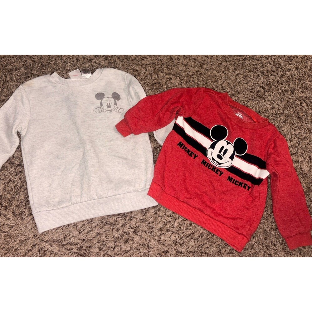 Mickey Mouse 3T crewneck sweatshirt bundle GUC